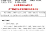 金昌明日停牌！又一A股，筹划控制权变更